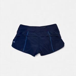 Lululemon Athletica Navy Speed Shorts Size 6